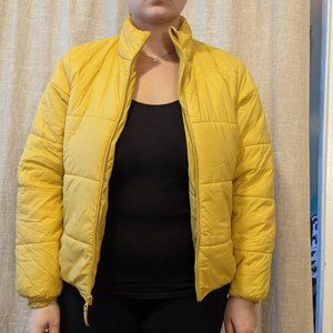 Yellow Puffer Winter Coat